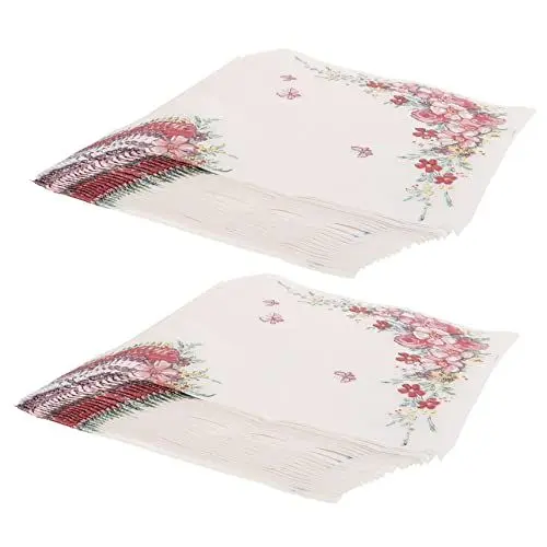 Produktbild: GARVALON 4 Papierserviette Frühstücksservietten Entzückende Partyservietten Themenbezogene Partyservietten Servietten Für Blumenpartys Servietten Für Die Brautparty Blumen-servietten