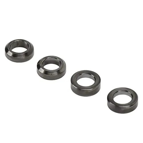 Produktbild: 4 STÜCK TITAN-LEGIERUNG FAHRRAD-BREMSSATTEL-ABSTANDSHALTER Konkave und konvexe Mountainbike-Bremssattel-Unterlegscheibe (Black)