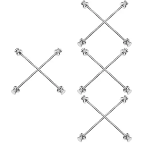 Produktbild: 4 Sätze Französische Kragennadel Für Herren Herrenkrawatten Krawatte Für Männer Kragen-krawatten-clip Männershirts Krawattennadeln Für Männer Kragenstange Legierung 2 Stück * 4 BESTYASH