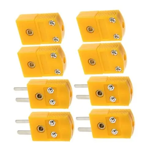 Produktbild: OUNONA Thermoelement-steckverbinder Typ K 4er-pack Männlich/weiblich Abs Einfache Installation Für Die Temperaturprüfung Der Generatorplattenmontage