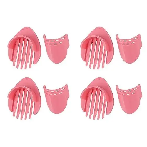Produktbild: Badewannenabfluss-Haarfänger aus Kunststoff, Verstopfungssicher, Leicht zu Reinigender Abfluss-Haarfänger für zu Hause (Rosa)