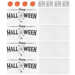 Produktbild: 4 Set Halloween-Dekoration, Wandaufkleber, Abziehbilder, Tapete, gruseliges Zuhause, Badezimmer, Wand, Tür, für Wohnzimmer, Schlafzimmer, Fenster, Glas, Dekoration, Partyzubehör