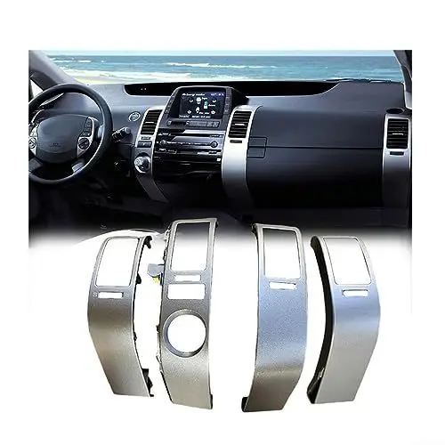 Produktbild: 4 Stück/Set Mitte Innen A/C Dash Lüftungsgitter Abdeckung Trim Für Toyota Für Pri-us 2004-2006 Linke & Rechte Seite Lüftungsschlitz Auslass Panel