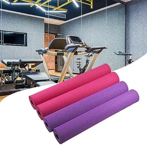 Produktbild: 4 Stück 430 mm Fuß-Schaumstoff-Pad-Rollen, Ersatz für Beinverlängerung, Hantelbank, Maschinenrohrbeine, Inversionstische, Fitness-Workout-Maschinen