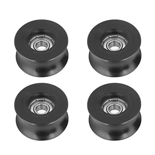 Produktbild: 4 Stück 8x40x20,7 mm 0840UU U Typ U-Nut Riemenscheibe Rollenführungsrad