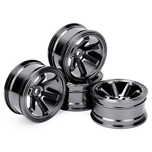 Produktbild: 4 Stück Aluminium Leichtmetallrad Nabe für Universal 1/10 Flachlauf Drift RC Auto