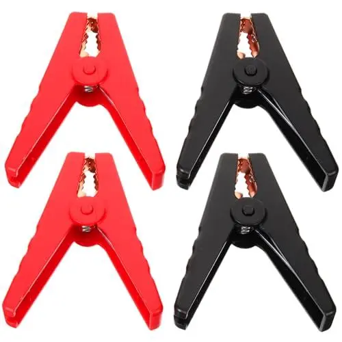 Produktbild: LALADEFIEE 4pcs Autobatterie-starthilfekabelklemme Überbrückungskabelende Krokodilklemmen Für Auto-starthilfekabel