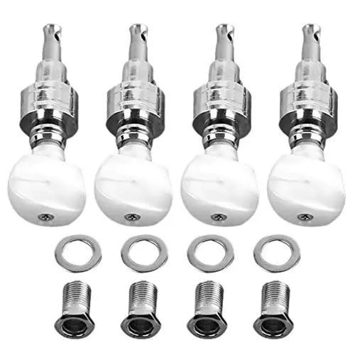 Produktbild: 4 Stück Banjo-saite Banjo-mechanik Stimmgeräte Für Gitarrenköpfe Gitarren-mechaniken Instrumentenstimmer Akustische Gitarre Stimmen Banjo-teile Halb Geschlossen Metall Saitenhalter