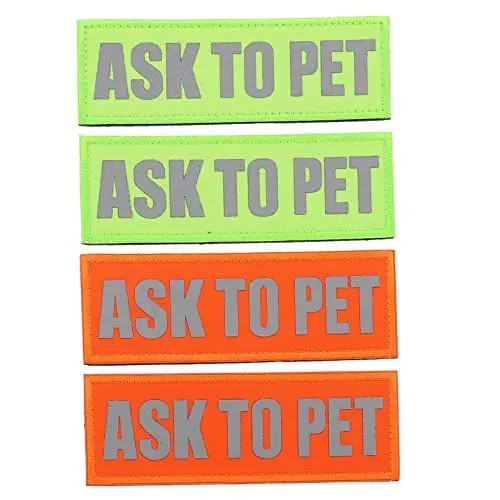 Produktbild: Angoily Nylon Weste Patches Hund Patch Set Reflektierende Fragen Zu Pet Patches Für Pet Party
