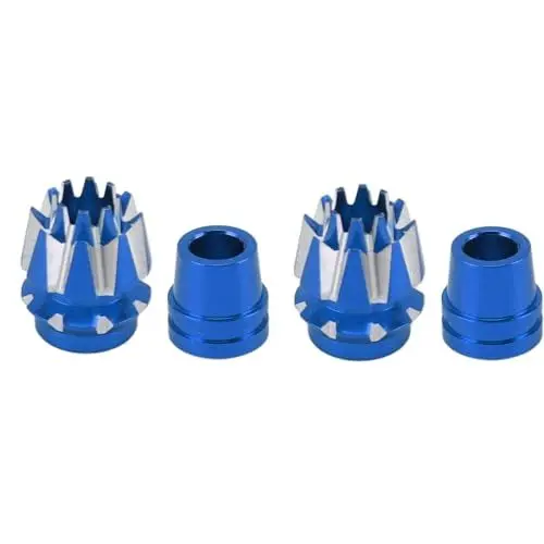 Produktbild: 4 Stück Drohnen-Controller-Sticks, Drohnen-Joysticks aus Aluminiumlegierung, Ersatz-Anti-Rutsch-Fernbedienungs-Joysticks für Anfänger (Blue)