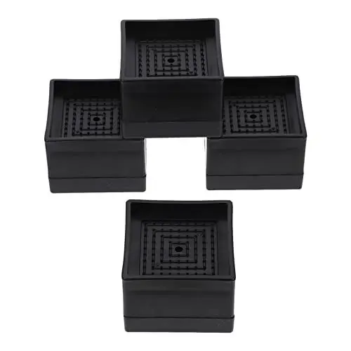 Produktbild: 4pcs Schwarz Couch Heber Möbel Beine Riser Gummi Bett Riser Für Lärm Reduktion