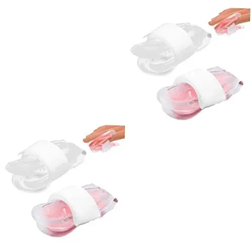 Produktbild: FRCOLOR 4 Stück Gel-fingerschutz Schussblocker Fingerabdeckung Fingerschutzhülle Auge Schutzabdeckungen Coole Fingermanschette Lippenmaske Über Nacht Gelenkschutzmanschetten Pvc