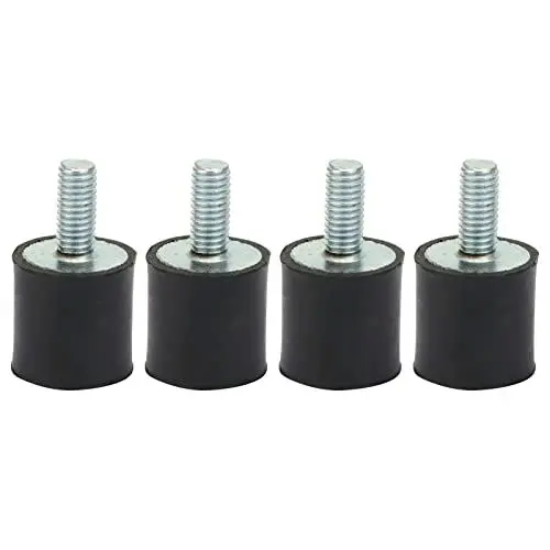 Produktbild: 4 Stück Gummihalterungen Schwingungsdämpfer M3 M5 M6 Anti-Vibrations-Stoßdämpfer-Gummibolzen Silentblock für Auto-Boot-Spulen (VD15*15 M5*12)