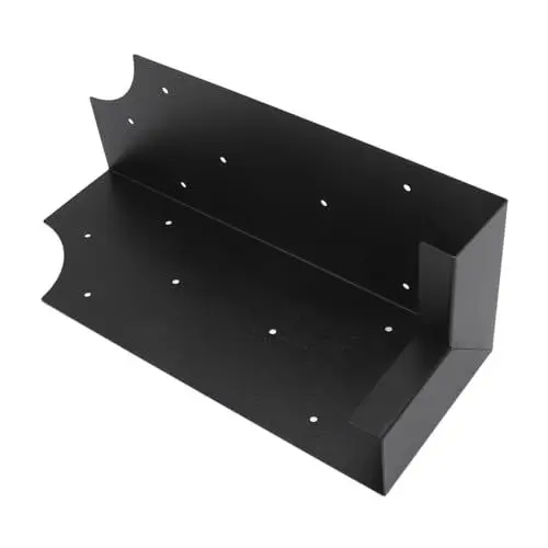 Produktbild: 4 Stück Hochbeet-Eckwinkel, 30,5 cm, Kohlenstoffstahl, Rostbeständig, Hochbeet-Eck-Metallverbinder mit Schrauben für Gemüse- und Blumenkübel