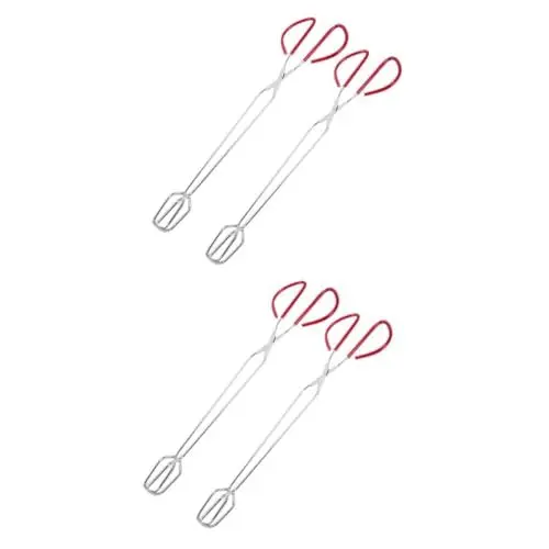 Produktbild: 4 Stück Holzkohleclip Grillclip Aus Edelstahl Lebensmittelclip Grillzange Multifunktion Eisen
