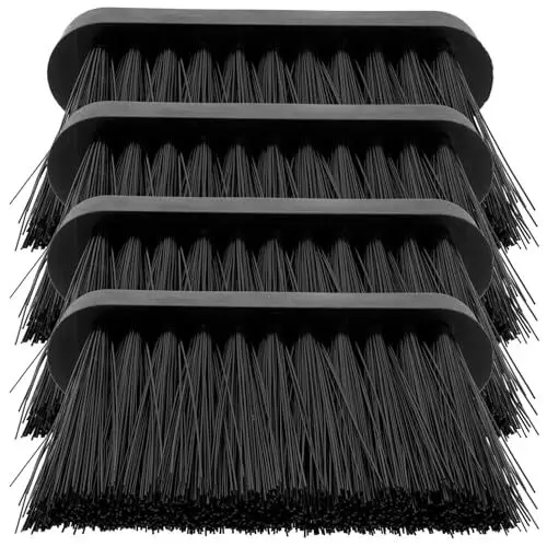 Produktbild: 4 Stück Kaminbürste Kaminbesen Kaminofenbürste Bürste Zum Auswechseln Mini-besen Küchenherdbürste Kamin Handbesen Kaminasche Bürste Kehrschaufel Bürstenset Plastik Geschirr Sauber