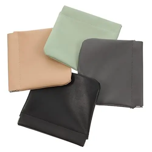 Produktbild: 4 Stück Kosmetiktasche Kleine Schminktasche Schminksets Für Damen Mini-tasche Beutel Für Geldbeutel Reisetaschen Unter Der Kleidung Fräulein Pu-leder Kleine Veränderung Brieftasche