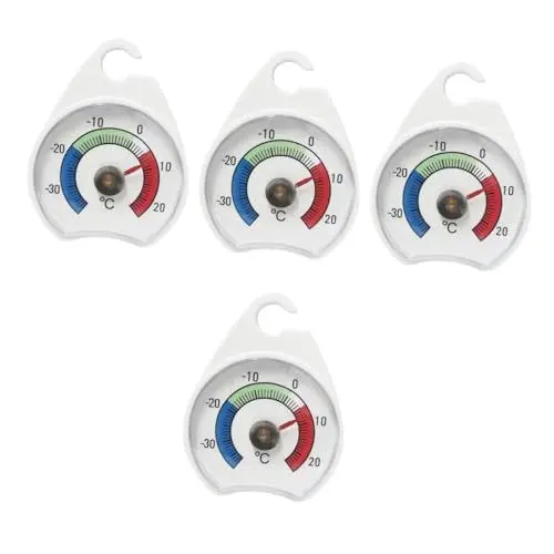 Produktbild: 4 Stück Kühlschrank Thermometer Digitales Thermometer Kühlschrank Indikator Thermometer Kühlschrank Temperaturanzeige Küchenkühler Thermometer Küchenthermometer Cabilock