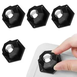 Produktbild: 4 Stück Möbel Rollen,Möbelrollen klein,Kugelrollen für Möbel,Selbstklebend,Tragfähigkeit 200Kg+,Mini Rollen für Küchengeräte,Vorratsbehälter und Möbel (Schwarz）
