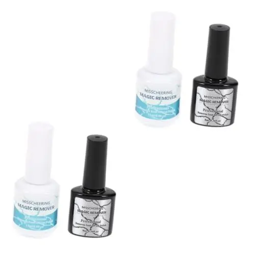 Produktbild: 4 Stück Nagelentferner Nägel liefert Nagelzubehör Zerstörung der Gellackoberfläche gelnagellackentferner gel nail polish remover Nagelgel Gel-Entferner einweichen BELLIFFY
