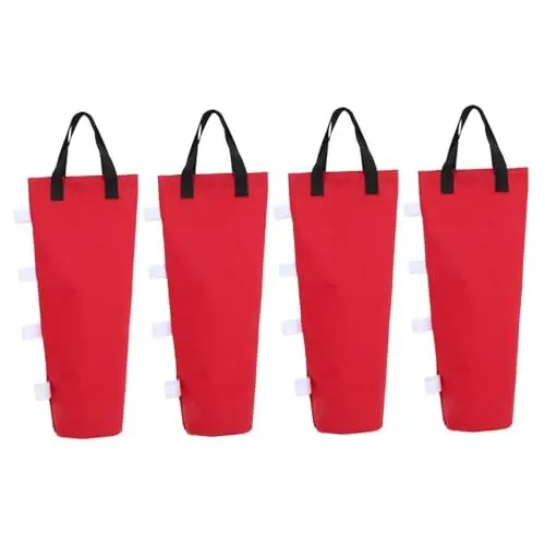 Produktbild: 4 Stück Outdoor Schattenzelt Sonnenschutz Zelte Zeltgewichte Taschen Gewichtstaschen Für Baldachin Zelt Sandsäcke Für Zelt Sandsäcke Für Baldachin Zelt Strandzelt TOBBOMEY