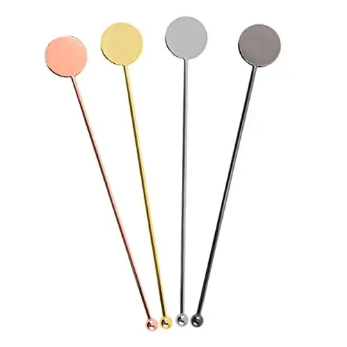 Produktbild: Ciieeo 4stücke Wiederverwendbare Rührstäbe Für Cocktails Getränke Swizzle Sticks Kaffeerührer Haushalts Milchtee Rührstäbchen Bar Cocktail Mixing Sticks
