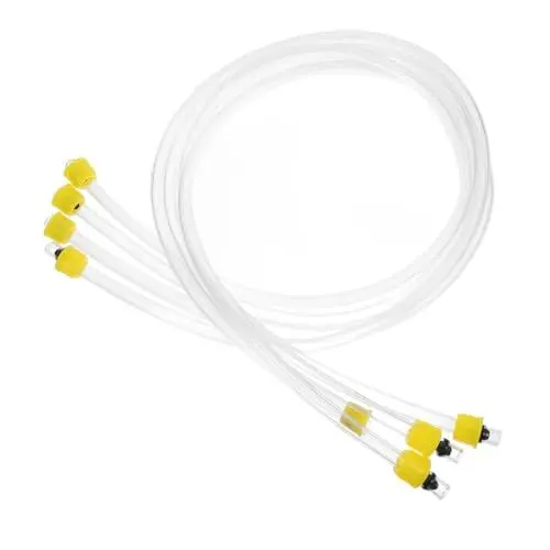 Produktbild: Supvox 4er-Pack Pp-sprühschläuche Mit 18 Mm Gewinde 1 5 M Flexible Weiche Schläuche Ersatzteile Für Die Pflanzenpflege Im Freien