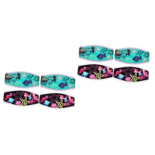 Produktbild: 4 Stück Tauchermaske pädiprotect schutzzelt schwimmärmchen schirmständer verkleidung schutzplane Diving Tauchhaarschutz Tauchender Fisch Tauchzubehör schwimmende Haarbänder Neopren WOONEKY