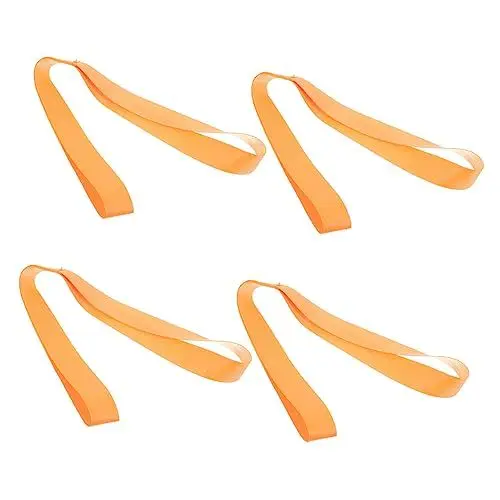 Produktbild: TOPPERFUN 4er-pack Orangefarbene 46 Cm Lange Spanngurte Für Motorräder Robuste Nylon-bindegurte Spanngurte Für Roller Verstärkte Nähte Für Hohe Tragkraft