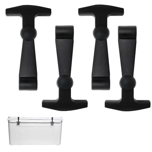 Produktbild: 4 Stück schwarze Kühlerriegel, Zubehör für Yeti Cooler, Yeti Ersatzriegel (schwarz)