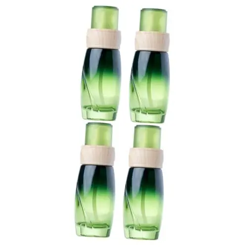 Produktbild: 4 Stück tragbare Lotionsflasche reiseflaschen Glasflaschen shampooflasche Camping Flasche travel Size Bottles Reiseflüssigkeitsbehälter Lotionspenderflaschen Handseifenspender Healeved