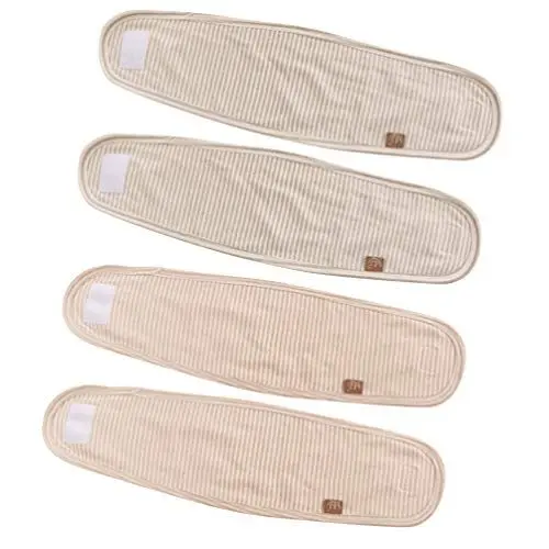 Produktbild: 4 Stücke Baby Nabelschnur Hernien Gürtel Baby Säugling Nabelschnur Baumwolle Bauchband Nabel Schutz Gürtel Für Säugling Neugeborene Zufällige Farbe