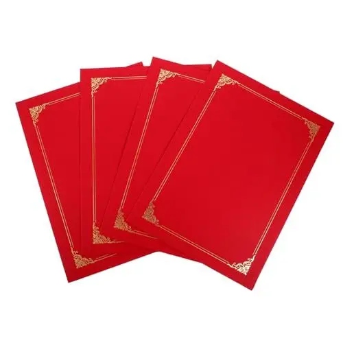 Produktbild: 4 Zertifikathülle, Dokumentenhülle, Urkundenmappe, Zertifikatpapierhalter, Dokumentenmappe, Für Zertifikate