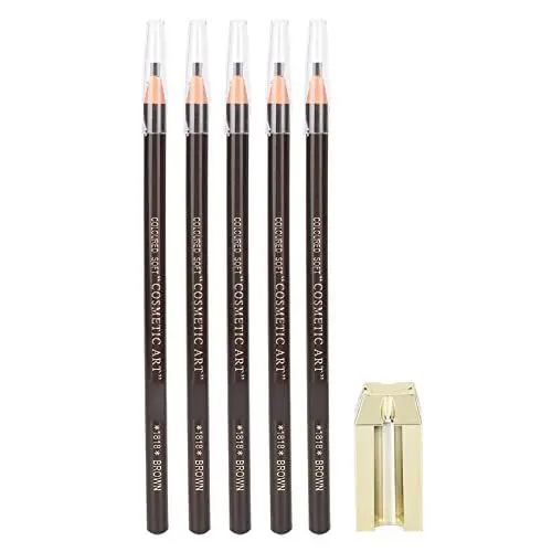 Produktbild: 4 in 1 Augenbrauenstift Set Mit Spitzer, Tattoo Make Up und Microblading Zubehör Zum Markieren, Augenbrauen Make Up Kosmetische Formwerkzeuge (Braun)
