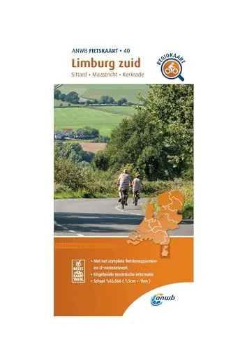 Produktbild: 40 Limburg zuid (Sittard/Maastricht/Kerkrade): Fietskaart mit Radwegen (ANWB Fietskaart, 40)