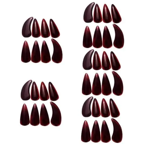 Produktbild: 40 Stk Guzheng-Nägel Guzheng-Plektrum Guzheng Fingerpicks Finger-Plektrum-Plektren Bass-Picks Pipa-Nägel pflücken Guzheng-Fingerpick Guzheng-Nagelpicks für Erwachsene Nanopolymer TOYANDONA