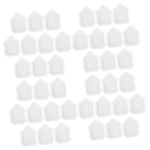 Produktbild: 40 Stk kunststoffpaletten plastikpaletten Kunststoffschale - Wiegetabletts - Pulvermessung meßbecher Waagschalen ausgleichen Wägeschalen Trockenpulverbehälter Tragbare Wiegeschalen iplusmile