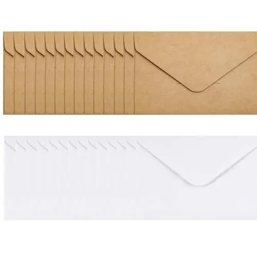 Produktbild: 40 Stücke A6 Kraftpapier Karten 10.5X15.5CM Postkarten Umschlägen Blanko Karten Blanko für DIY,Hochzeit Gruß-Karten Einladungen, Danksagungskarten (Braun & weiß)