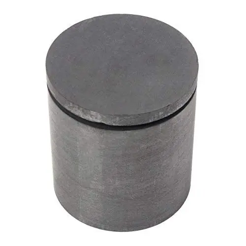 Produktbild: 40 * 40mm hochreines Graphit Schmelztiegel Gießen mit Deckelabdeckung, Schmuck Werkzeug Graphit Guss Schmelzbarren Form für Gold Silber Metall