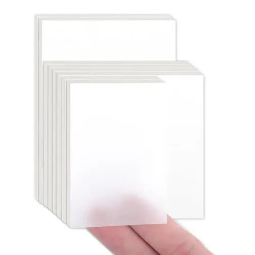 Produktbild: 400 Blätter Transparente Haftnotizen, Durchsichtige Haftnotizen, Wasserfest Clear Sticky Notes, Transparent Sticky Notes, Klebezettel Transparent für Study Essentials Schulsachen Stationery Büro