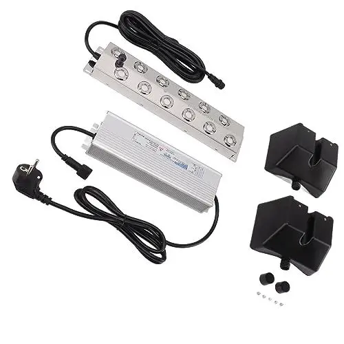 Produktbild: Jectse Ultraschall-Nebelmaschine, DC45V Ultraschall-Nebelmaschine IP67 Wasserdicht, Sicher für die Landschaft (EU-Stecker 220 V)