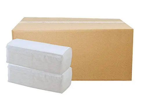 Produktbild: 4.000 Blatt Papierhandtücher Premium Falthandtuch weiß Hochweiß 2-lagig 25 x 23 cm ZZ-Falz