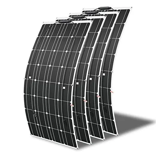 Produktbild: 400W Solarpanel Semi-Flexible(4pcs 100W) Mono Solarmodul FüR Gartenhaus, Camping, Wohnmobil, ideal für 12v Kfz Batterie, SäUrebatterie, Gelbatterie,AGM