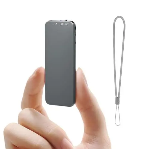 Produktbild: 40H Diktiergerät mit Rauschunterdrückung, 64GB Howabo Aufnahmegerat mit Sprachsteuerung und Metallgehäuse, 1536Kbps Tragbarer Audio Recorder mit USB-C Anschluss für Vorlesungen Meeting Klassen