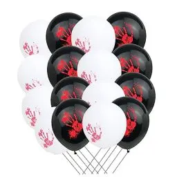 Produktbild: 40St Latexballon halloween costume halloween kostüme Blutige Handabdruckballons für Halloween-Party Halloween-Dekor Luftballons Ballondekoration mit blutigen Handabdrücken Emulsion ibasenice