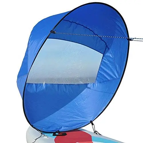 Produktbild: 42 '' Windpaddel gegen den Wind Instant-Popup Kajak Segel, Kajak Wind Segel, Tragbar Kanus Popup Downwind Segel Kit Kajak Zubehör Für Schlauchboote Kajaks Kanus Einfaches Setup Mit Tragetasche