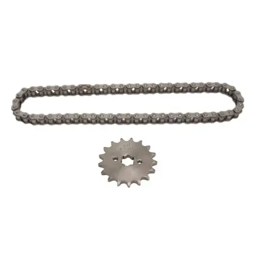 Produktbild: 428 Kettenrad Kettensatz, 428 17T 17mm Kettenrad mit 428 Antriebskette 60 Glieder Stahl Motorkettenrad für 50c c-250c c ATV Go Karts Motorrad