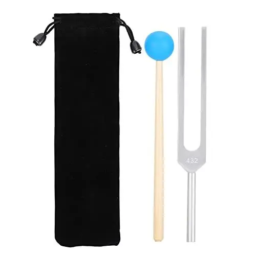 Produktbild: 432Hz Stimmgabel Aluminiumlegierung Stimmgabel Angebot Genaue Frequenzgang, hammer Sound Healing Tool Set zur Meditation und Therapie (#13)
