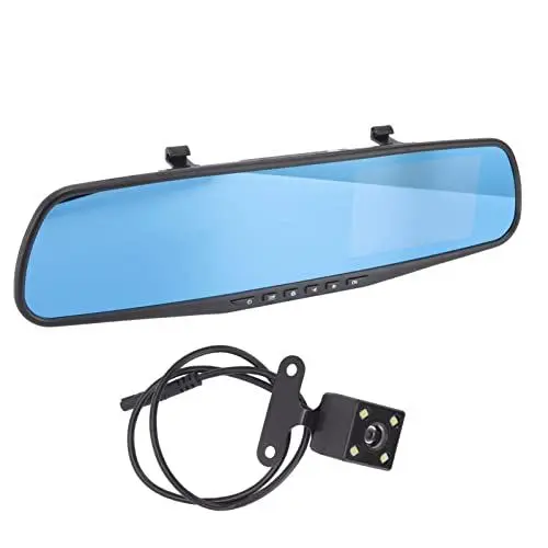 Produktbild: 4,3-Zoll-Spiegel-Dashcam, Full HD 1080P-LCD-Bildschirm, 170 ° Weitwinkel-Auto-Rückfahrkamera mit Loop-, Automatische, Parküberwachung, G-Sensor