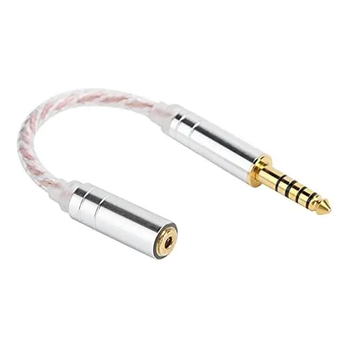 Produktbild: 4,4 auf 2,5/3,5 Mm Kopfhörer-Adapter, Adapterkabel, Stecker auf Buchse, Kopfhörer-Konvertierungskabel-Adapter, Passend für ZX300A (4,4 Balance 3,5 Balance Mutter)